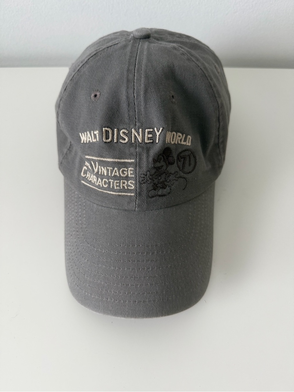 Disney Gray Vintage Characters Baseball Hat